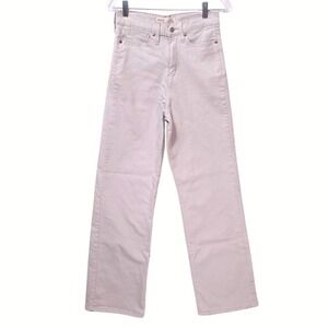 Levi's Signature Heritage High Rise Loose Straight Jeans Sz4 W27 Cream